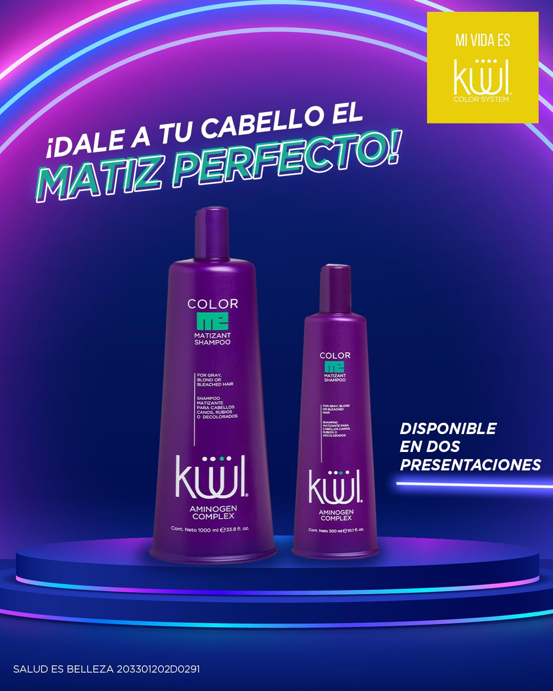 KUUL Matizant Shampoing: aminogen nourrissant la fibre capillaire de la racine aux pointes.