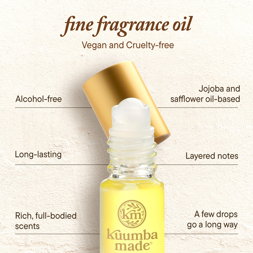 Kuumba Made - Application roll-on facile sur les points de pulsation