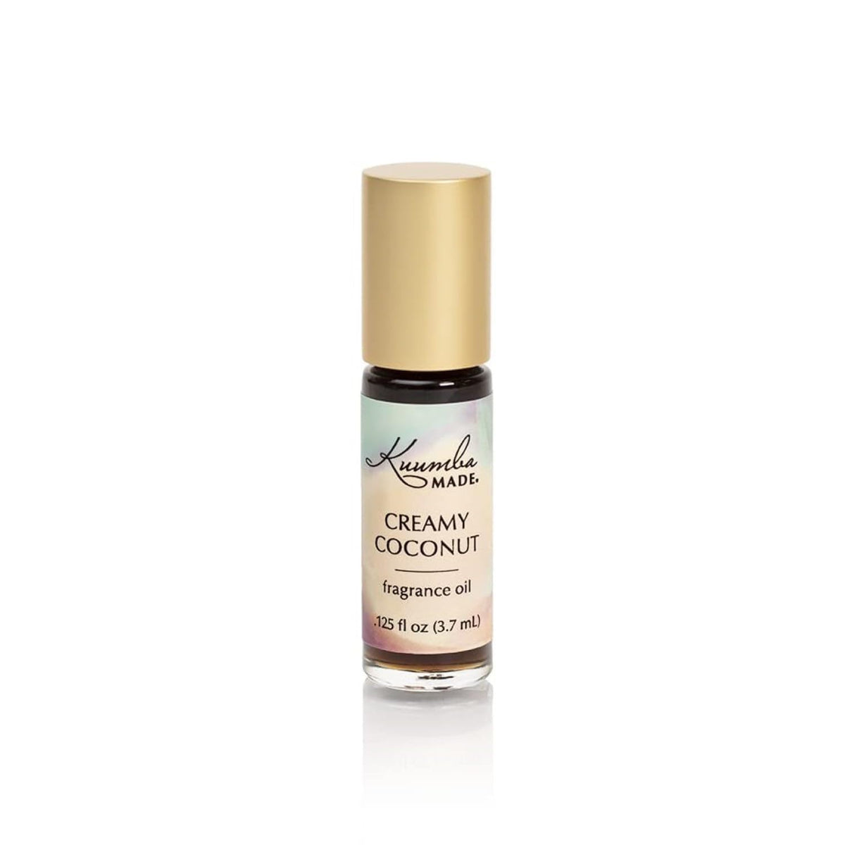 Kuumba Made Huile Parfum Coco Crémeux, flacon roll-on portable pour une fragrance durable.