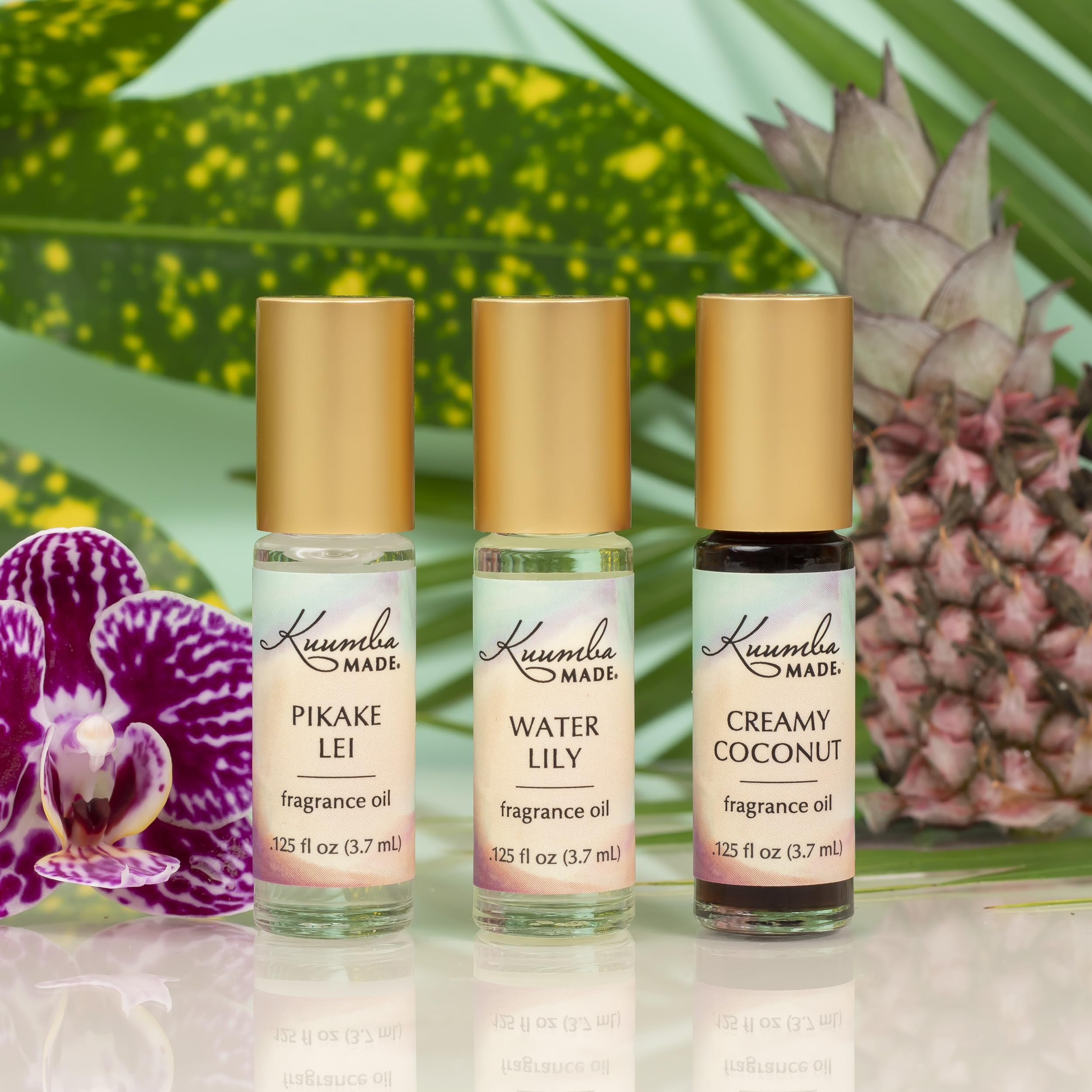 Kuumba Made huile parfum coco crème, emballage vegan et parfum concentré.