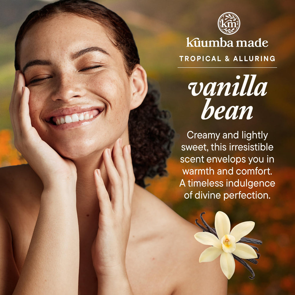 Kuumba Made Roll-on Vanille, base d'huiles naturelles pour usage quotidien.