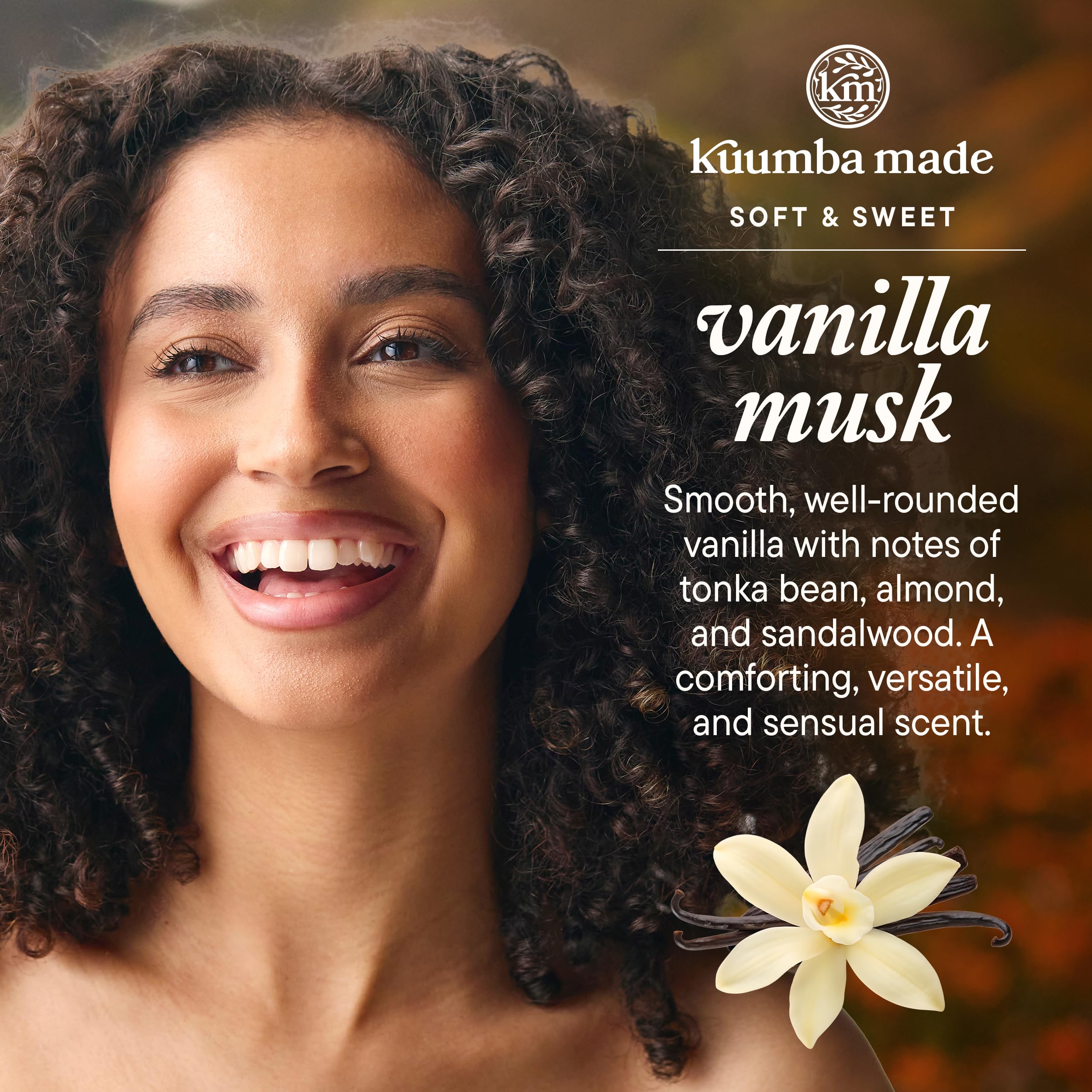 Kuumba Made Vanille Musc emballage écologique et choix éthique.
