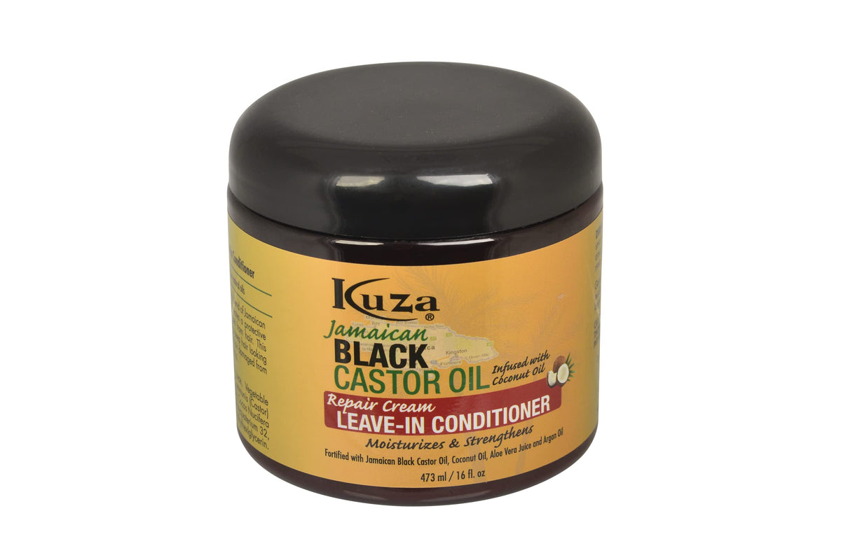 Kuza bouteille apres-shampoing ricin noir jamaicain 16oz: hydratation et prevention de casse
