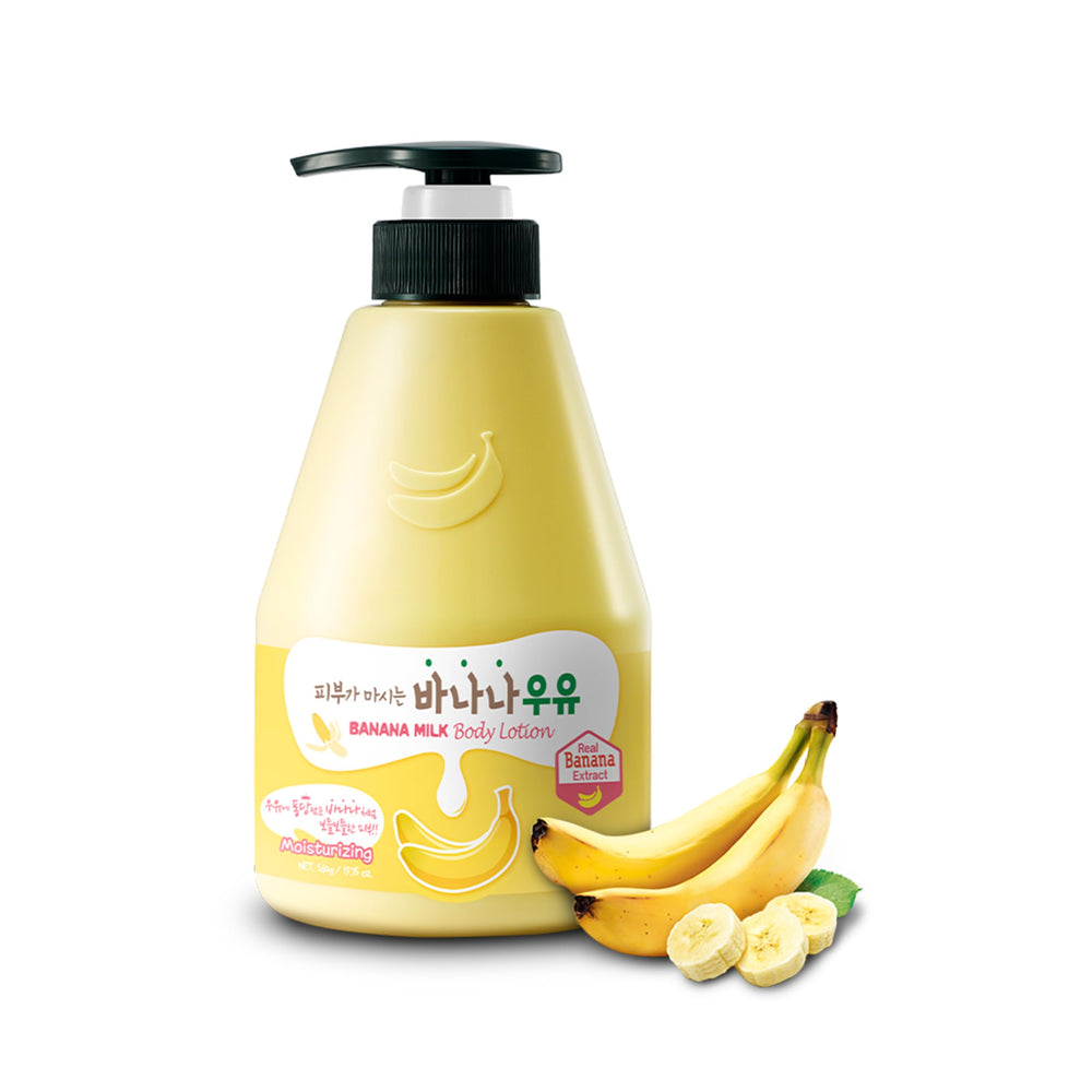 Kwailnara Lait Banane - bouteille de lotion corps pour hydratation durable et parfum doux