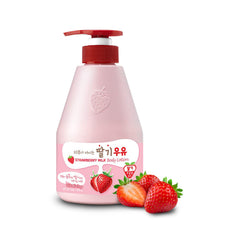 Kwailnara Lait Fraise Bouteille : hydratation légère et parfum fruité.