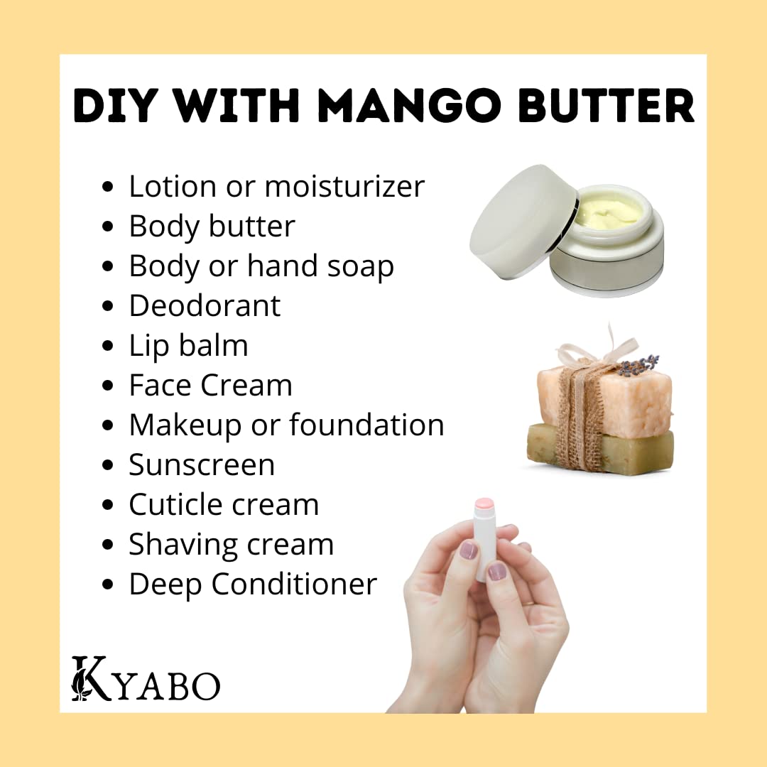 Beurre Kyabo mangue, pression à froid, base pour crèmes.