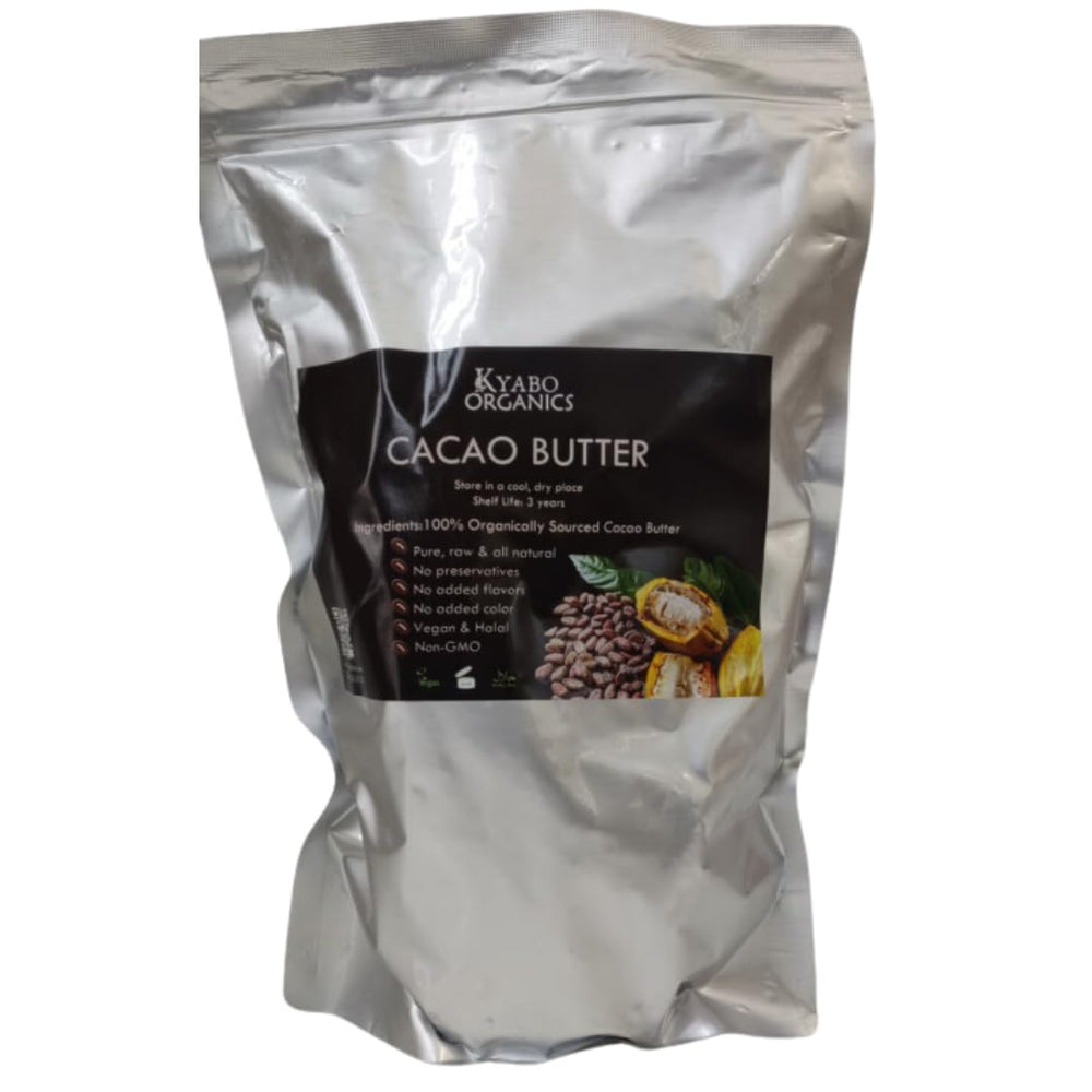 Kyabo Beurre cacao pur 3lb emballage sûr pour long stockage.