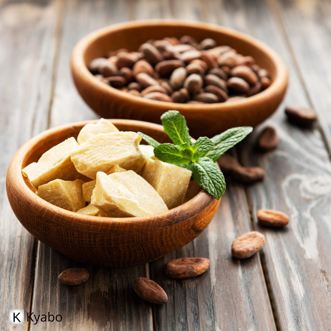 Ingrédients biologiques Kyabo cacao beurre 3lb, base naturelle pour recettes maison.