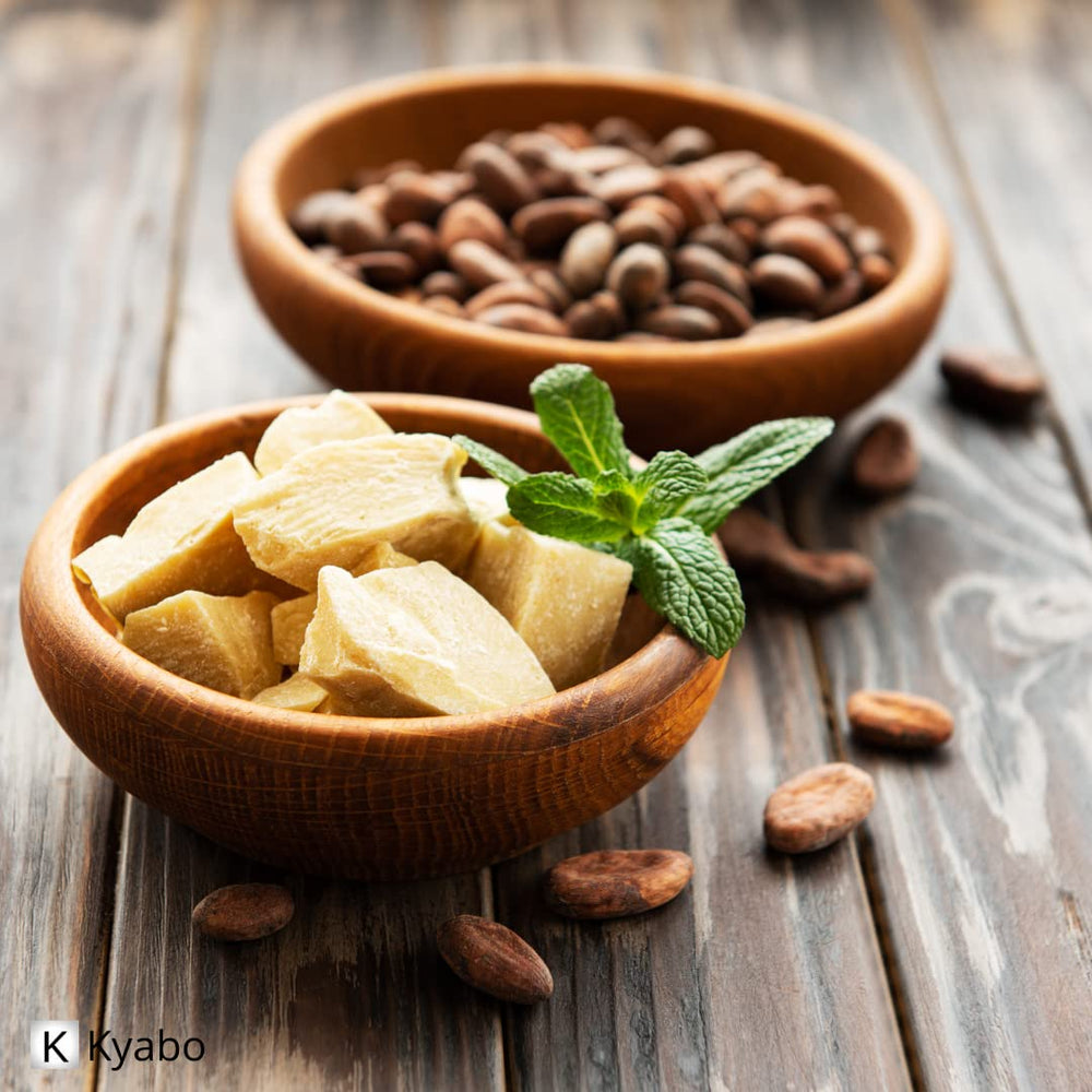 Ingrédients biologiques Kyabo cacao beurre 3lb, base naturelle pour recettes maison.