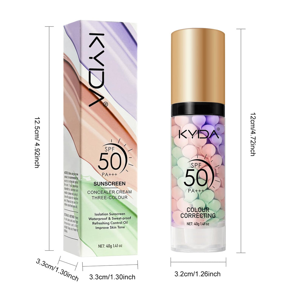 KYDA 3 en 1 Primer application rapide: s'étale facilement sur tout le visage.