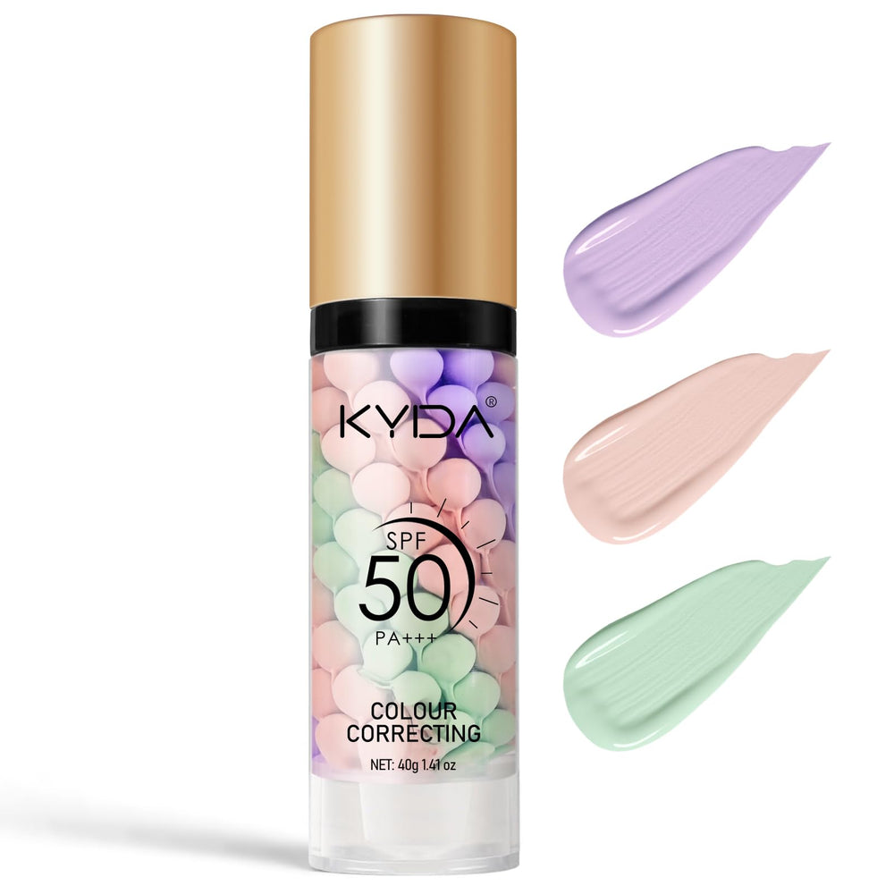 KYDA 3 en 1 Primer violet: correction du teint pour un éclat équilibré.