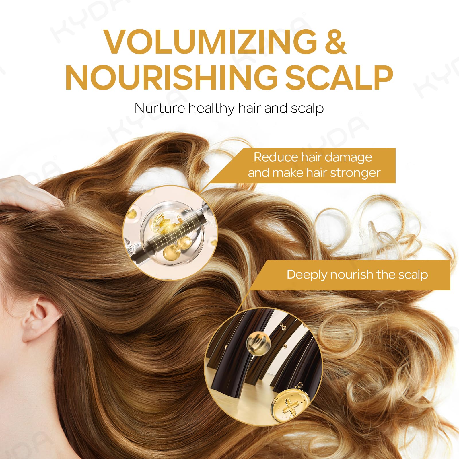 KYDA barre-shampoing avec filet-mousse inclus, expérience de lavage simple et profonde.