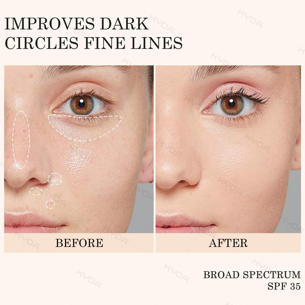 Application précise autour des yeux avec l'applicateur KYDA Crème Yeux Minérale.