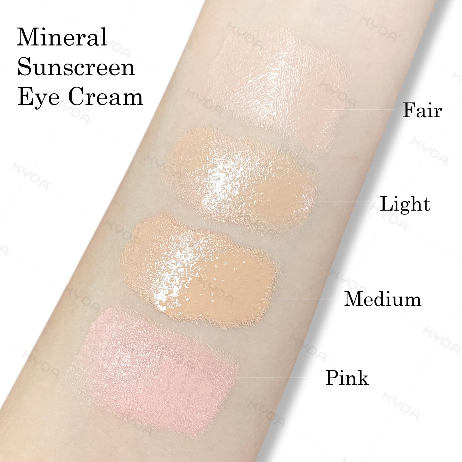 KYDA Crème Yeux Minérale teinte Fair correction légère adaptée au regard.