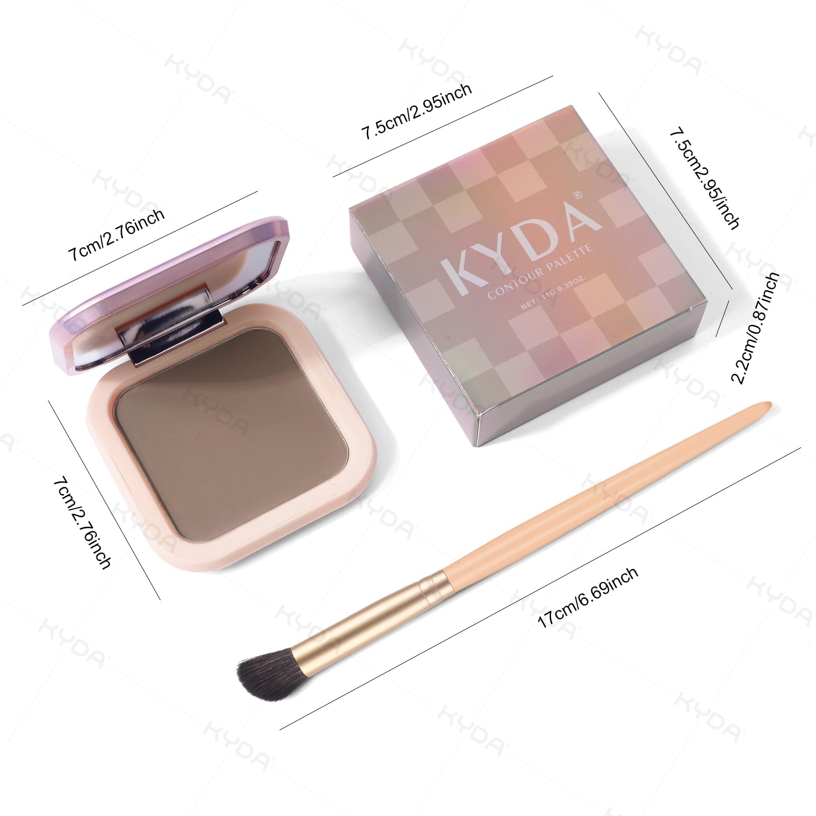 KYDA emballage compact, idéal pour retouches en déplacement.