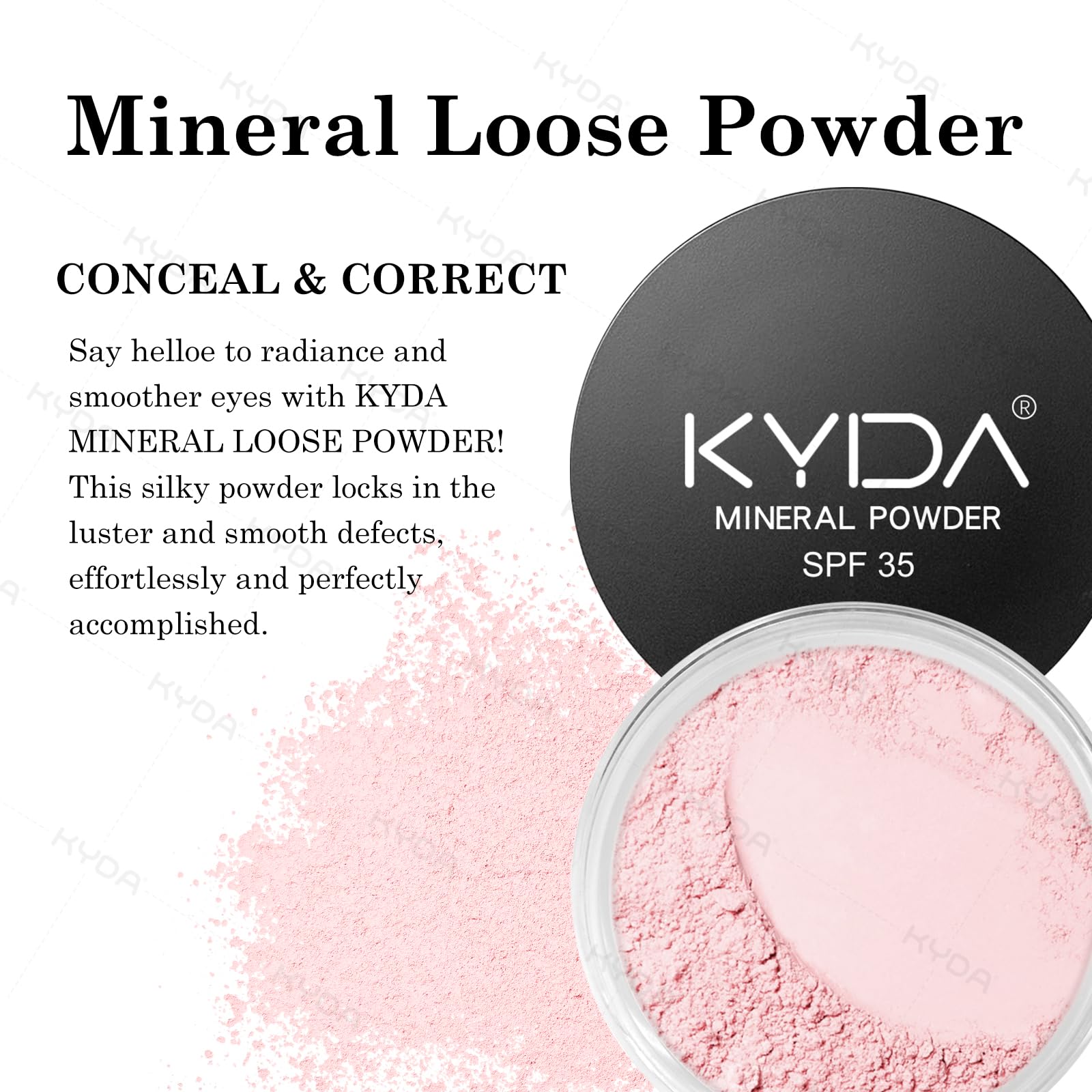 KYDA étui-kit correcteur minéral pour transporter facilement votre routine.