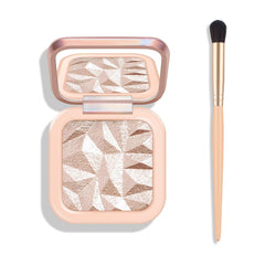 Palette illuminateur KYDA avec poudre nacrée pour un éclat naturel.