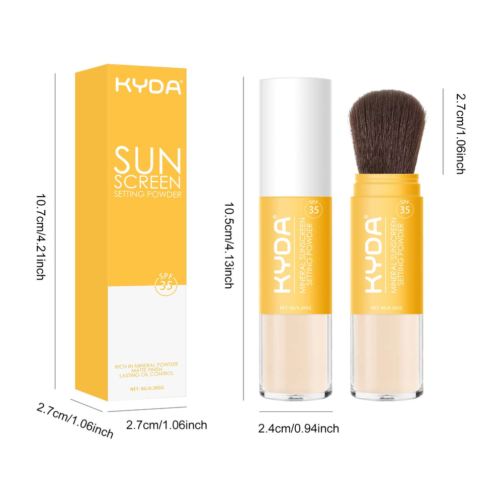 KYDA format voyage portable — poudre pratique en déplacement