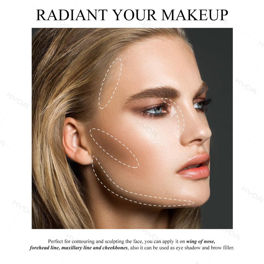 KYDA palette contour compacte prête à emporter.
