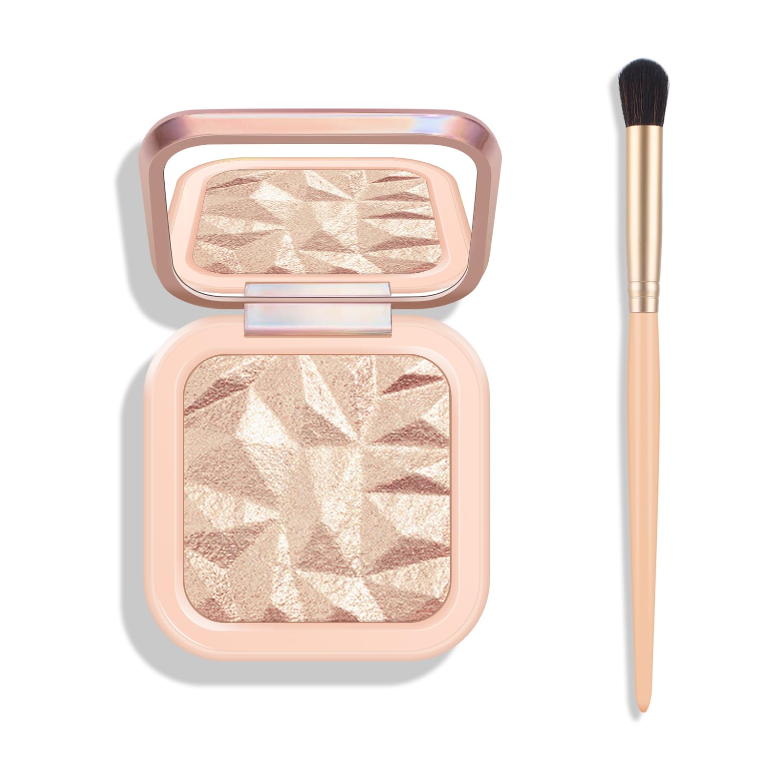 KYDA palette illuminateur visage avec poudre cuite perlée pour un éclat subtil et durable