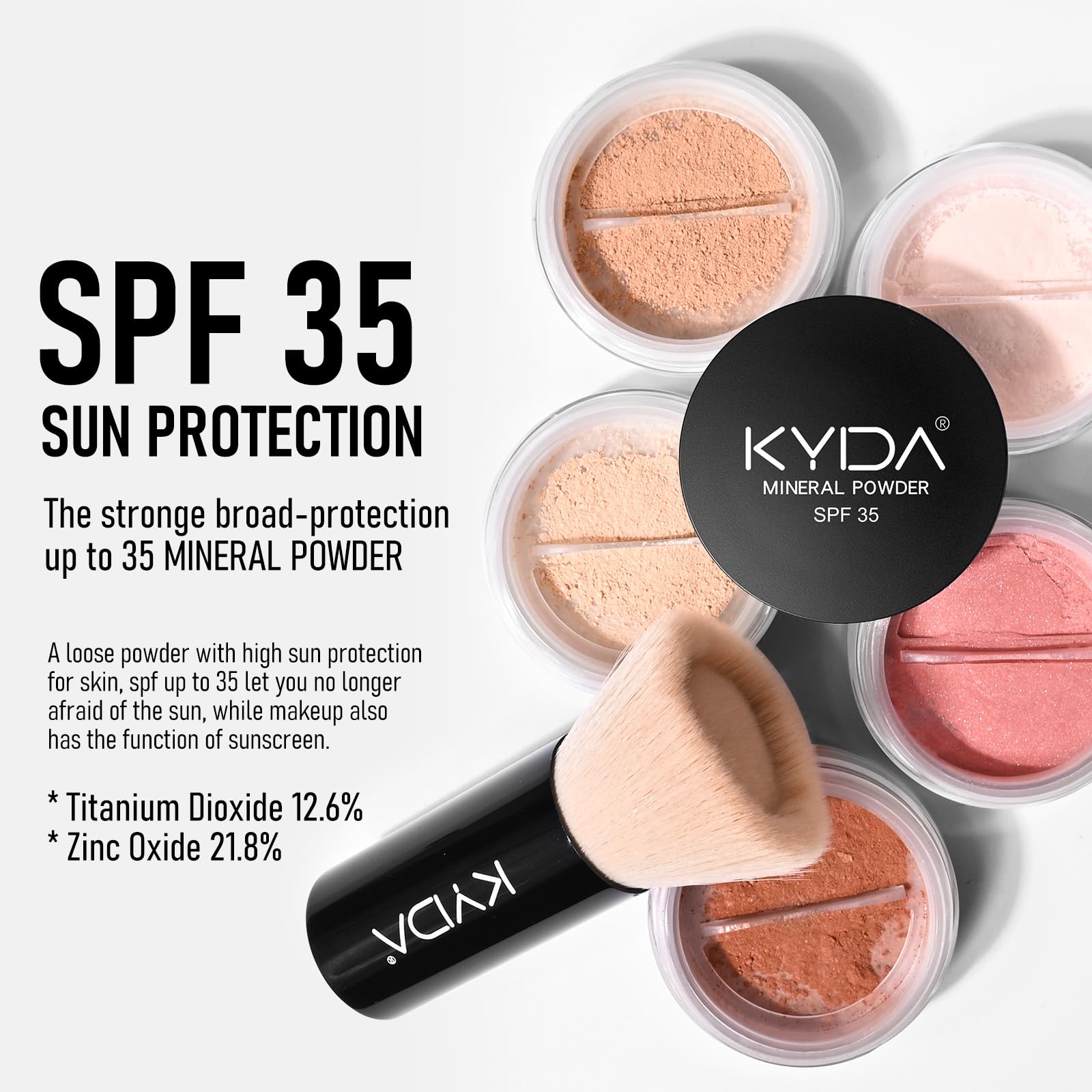 KYDA Poudre Minérale texture légère diffuse un floutage discret.