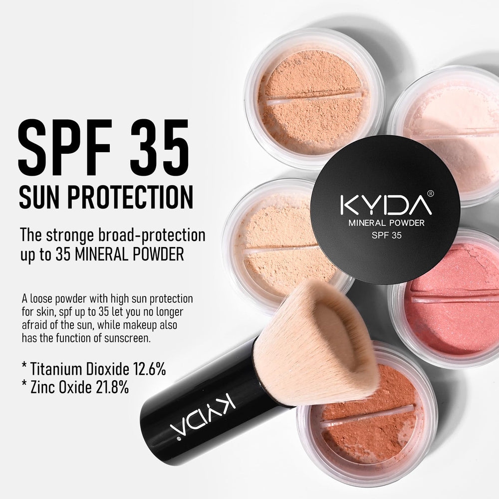 KYDA Poudre Minérale texture légère diffuse un floutage discret.
