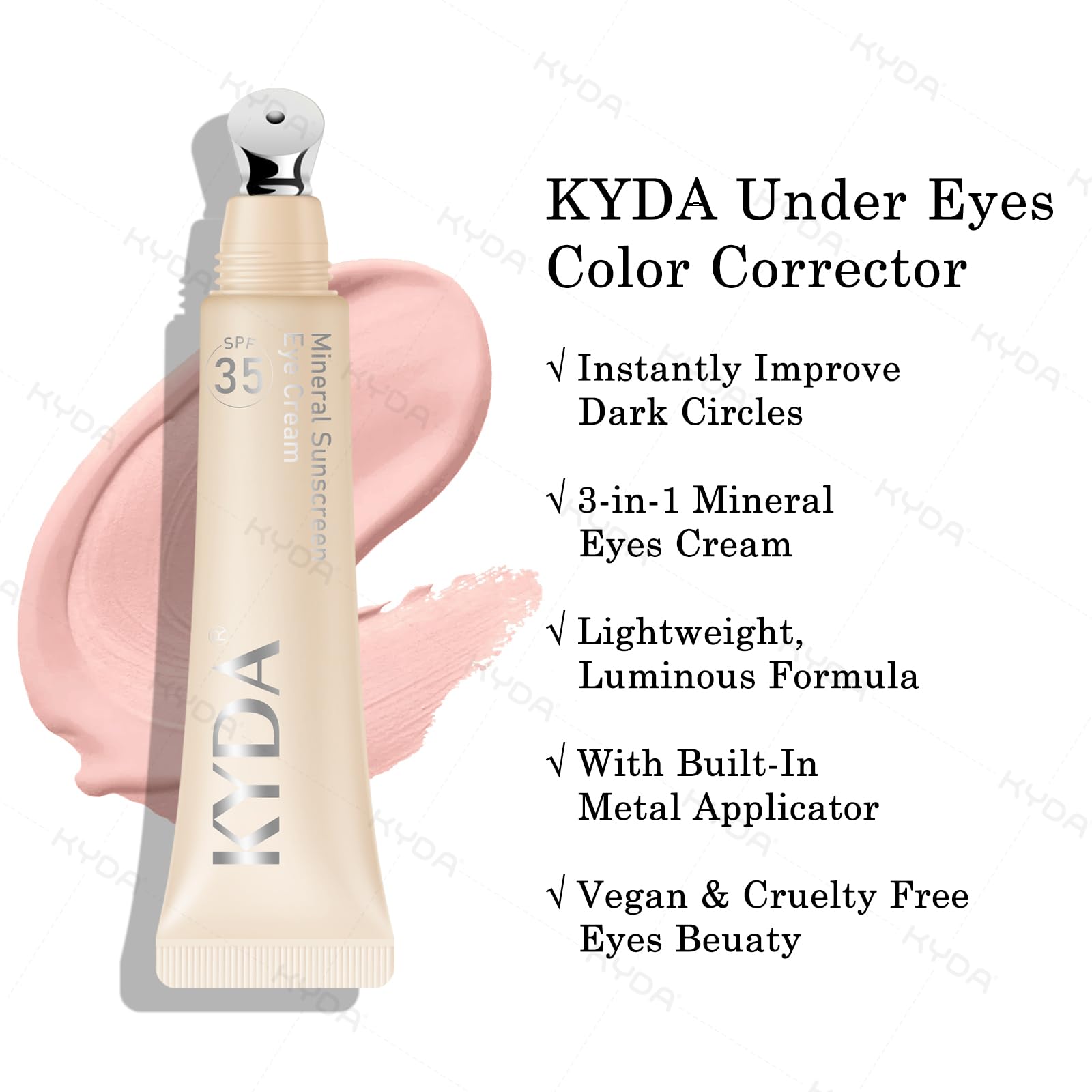 KYDA pouf maquillage pour fixer le teint sans gras.