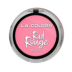 L.A. COLORS Rad Rouge Valley Girl dans un blush compact avec miroir pour retouches rapides.