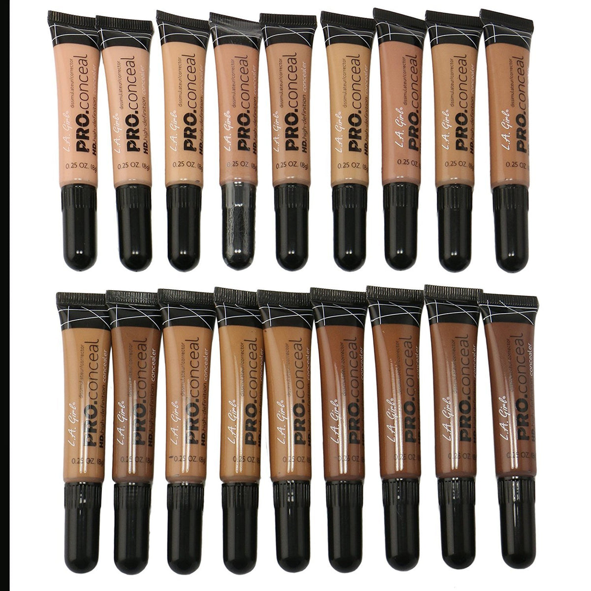 Emballage du concealer L.A. Girl PC Pro Conceal pour un rangement facile et discret