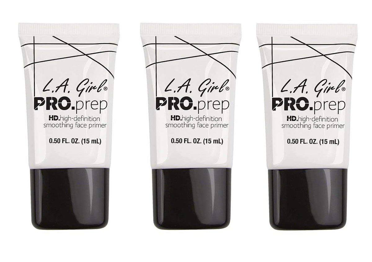 Base L.A. Girl Primer – bouteille avec pompe pour une peau lisse.
