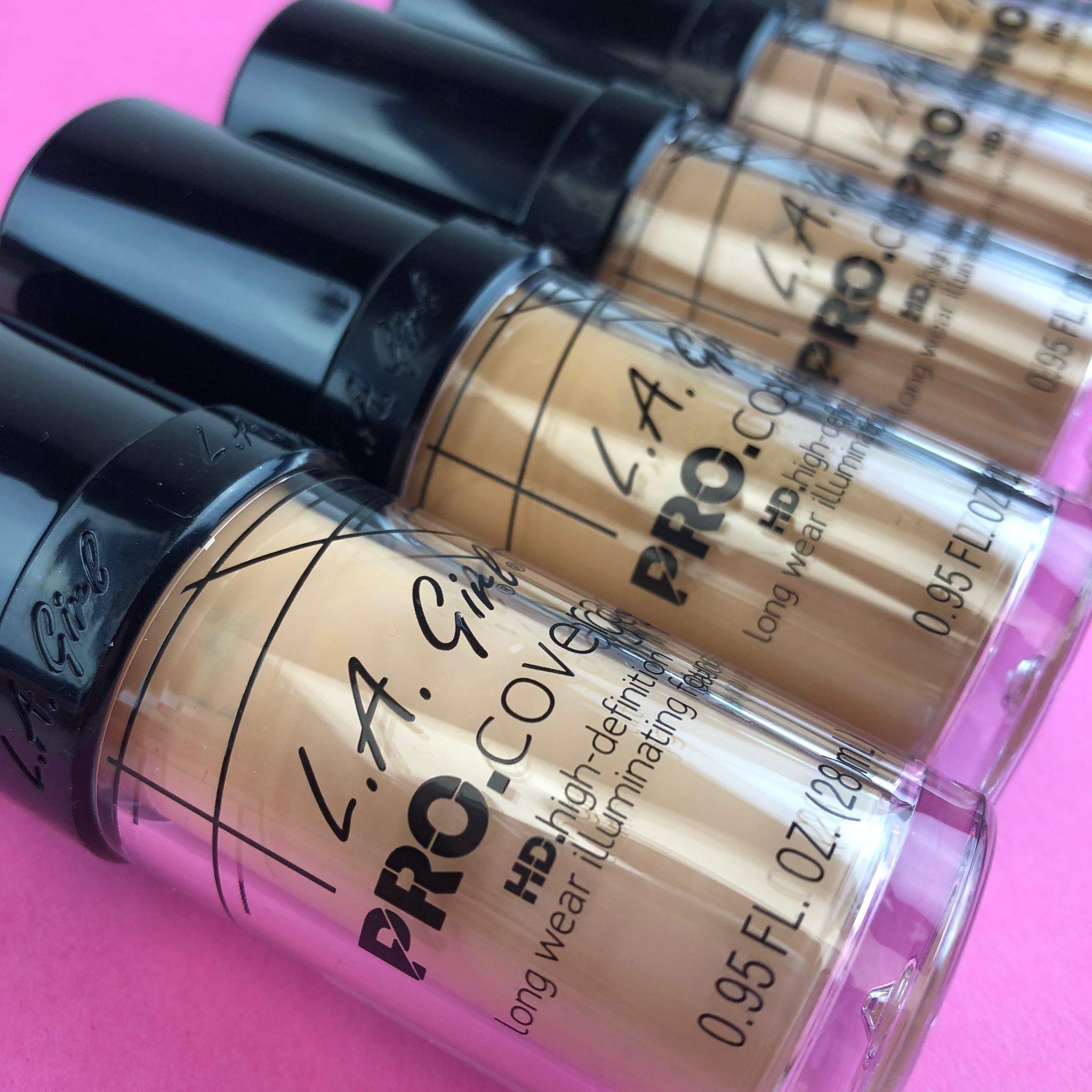 L.A. Girl Couverture Pro Fond de Teint, hydratation durable et teint naturel.