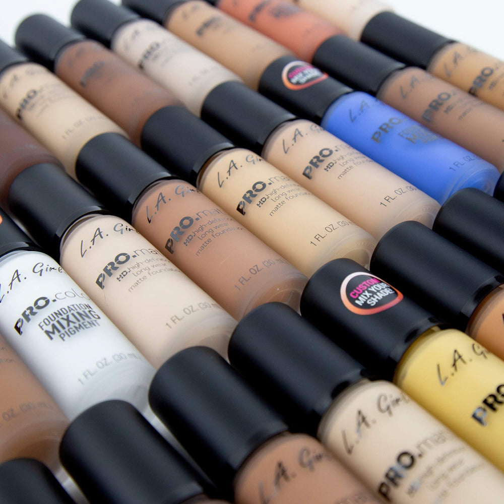L.A. Girl PRO.matte swatch sur peau, rendu naturel.