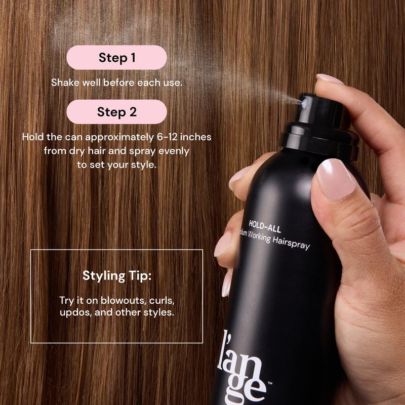 L'ANGE HAIR Hold-All, volume accru sur cheveux fins sans alourdir.