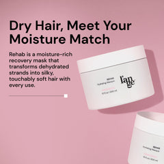 Infusion de kératine dans le masque pour cheveux plus forts.