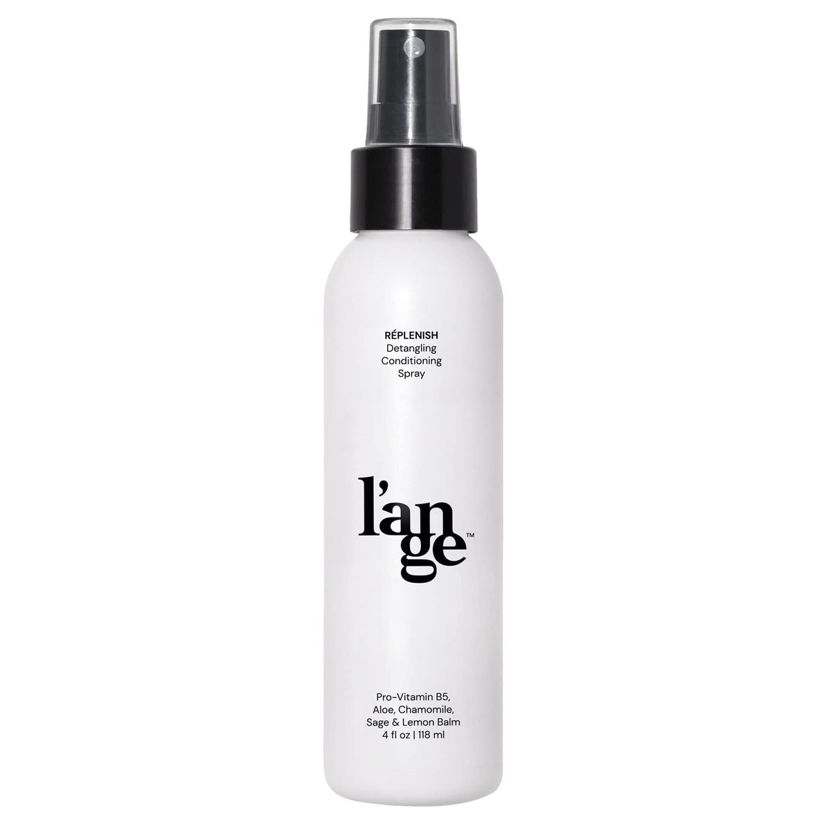 L'ANGE HAIR Replenish détangle en douceur dans la bouteille, démêlage facile.