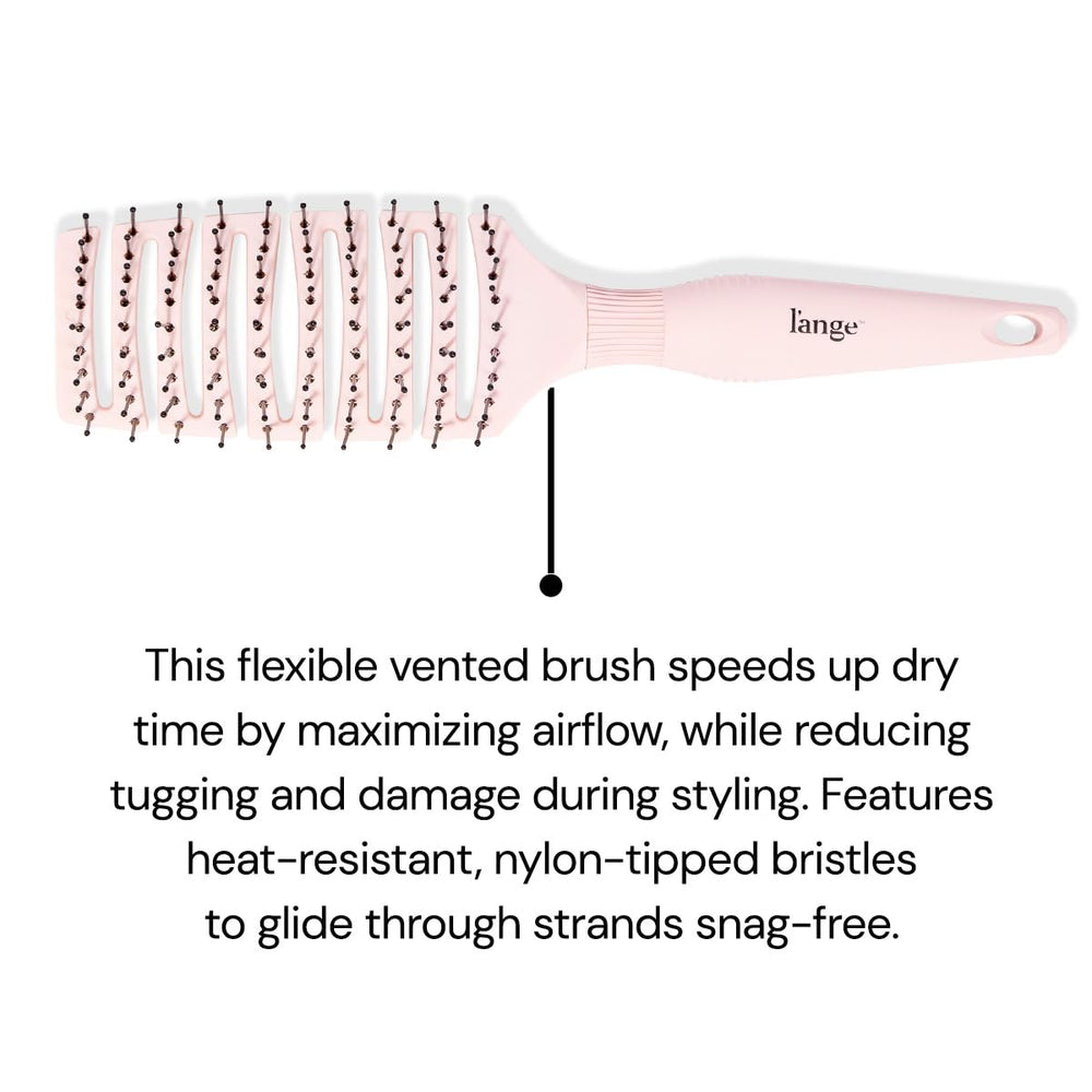 Dents en nylon de la Siena pour un démêlage doux sans traction.
