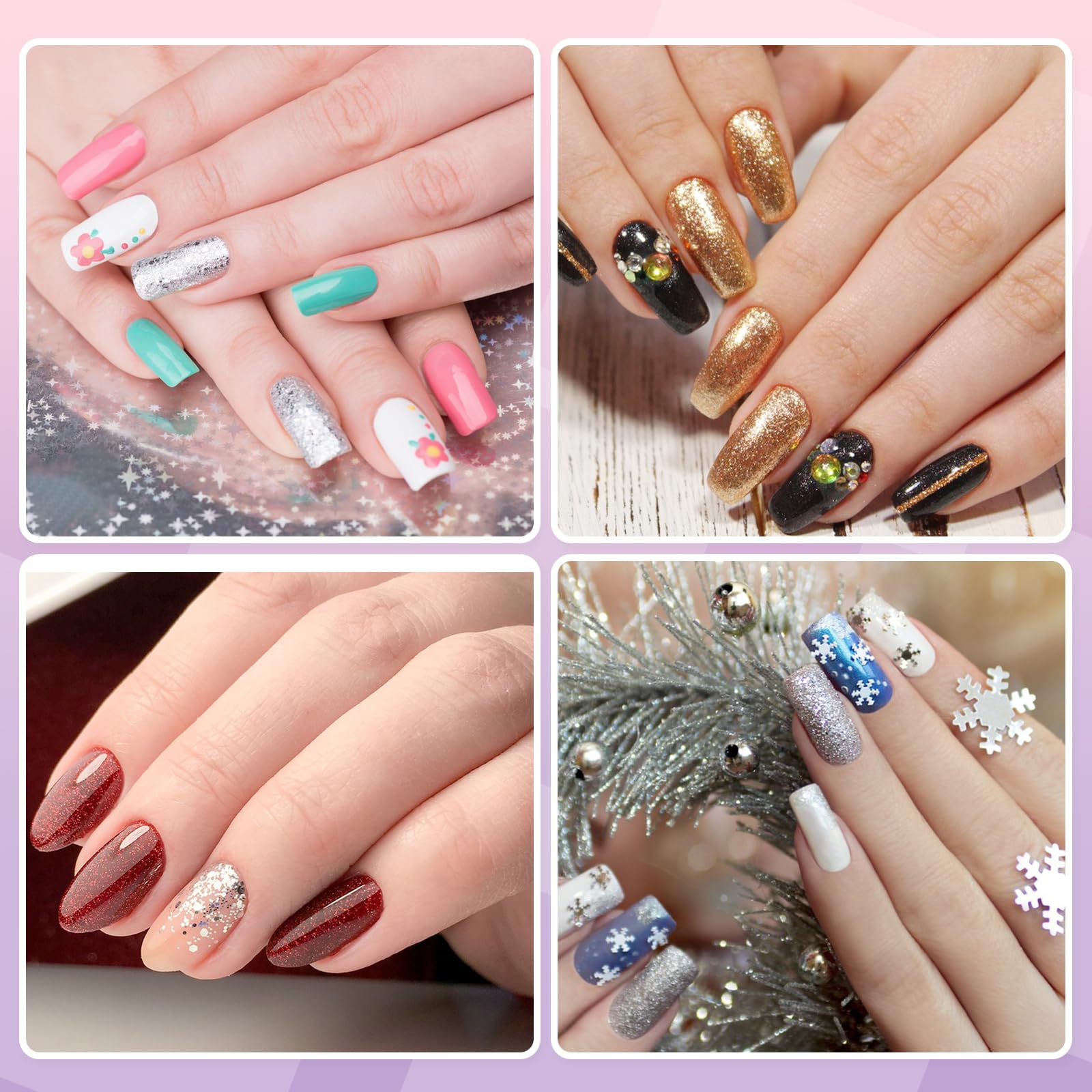 L-Bulice outils manucure: pinceau, coupe-ongles et lime inclus.