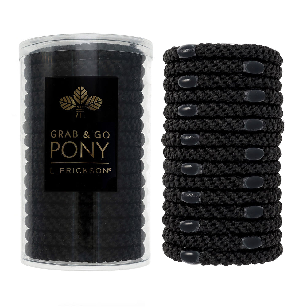 Bandes L. Erickson pour cheveux épais noir, ensemble de 15 pour un maintien durable.