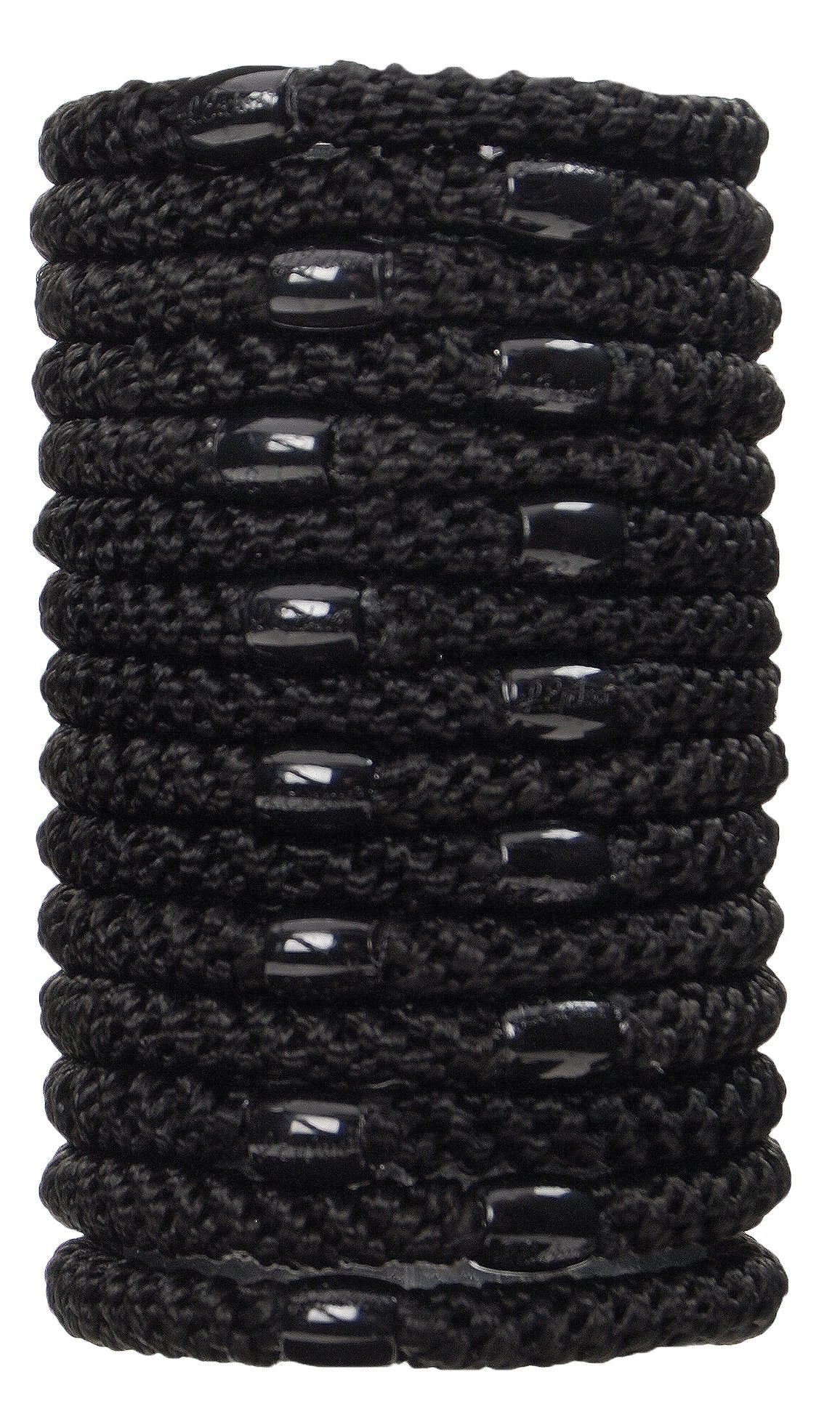 Détail : perle noire décorative sur les élastiques L. Erickson.