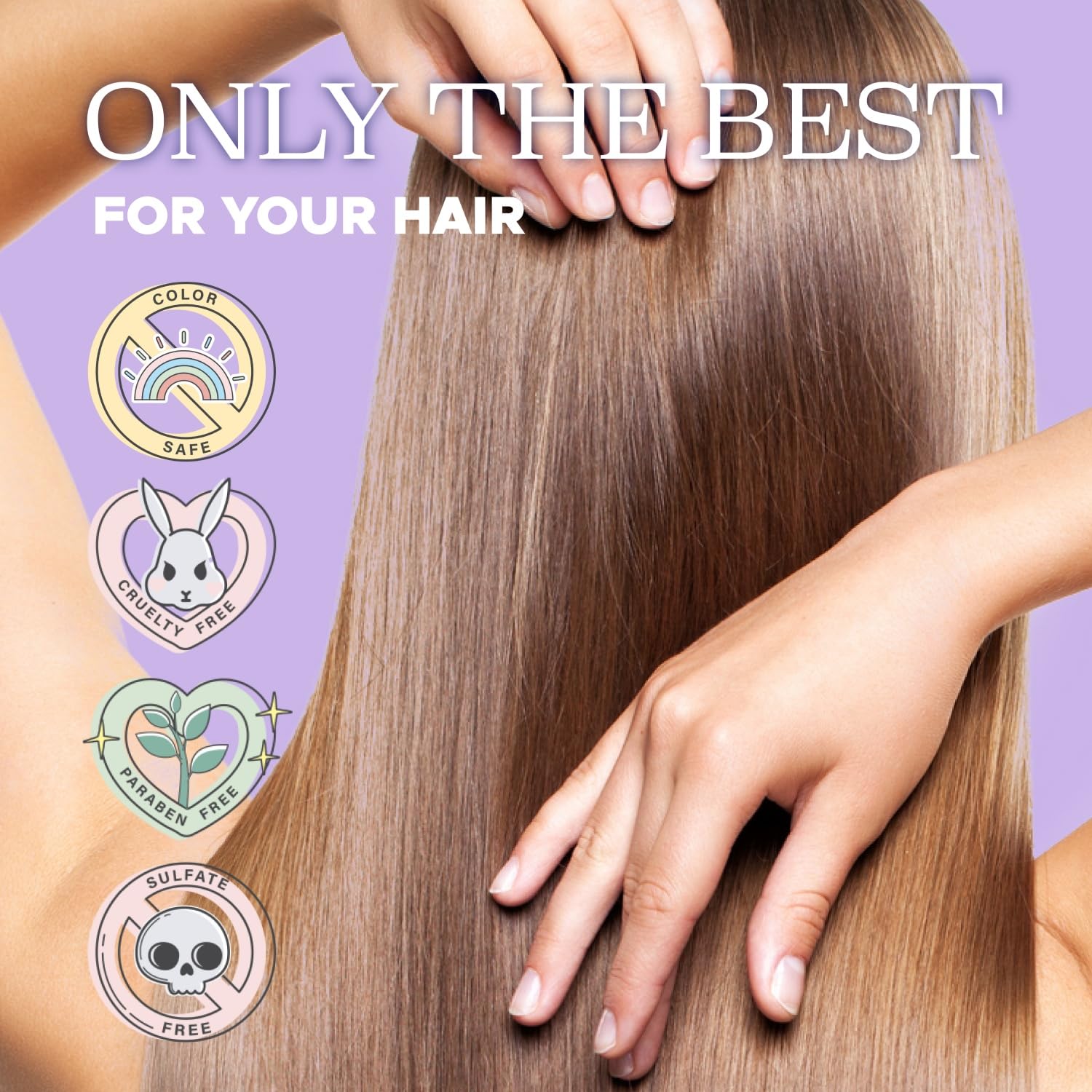 Cheveux fins avant et après l’utilisation montrent plus de densité.