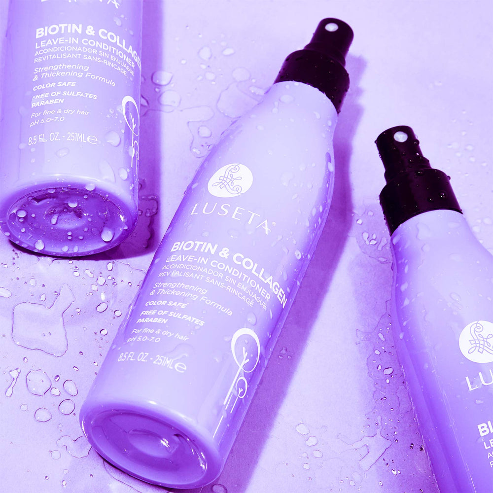 L LUSETA Controle frizz: cuticule scellée pour des cheveux lisses.