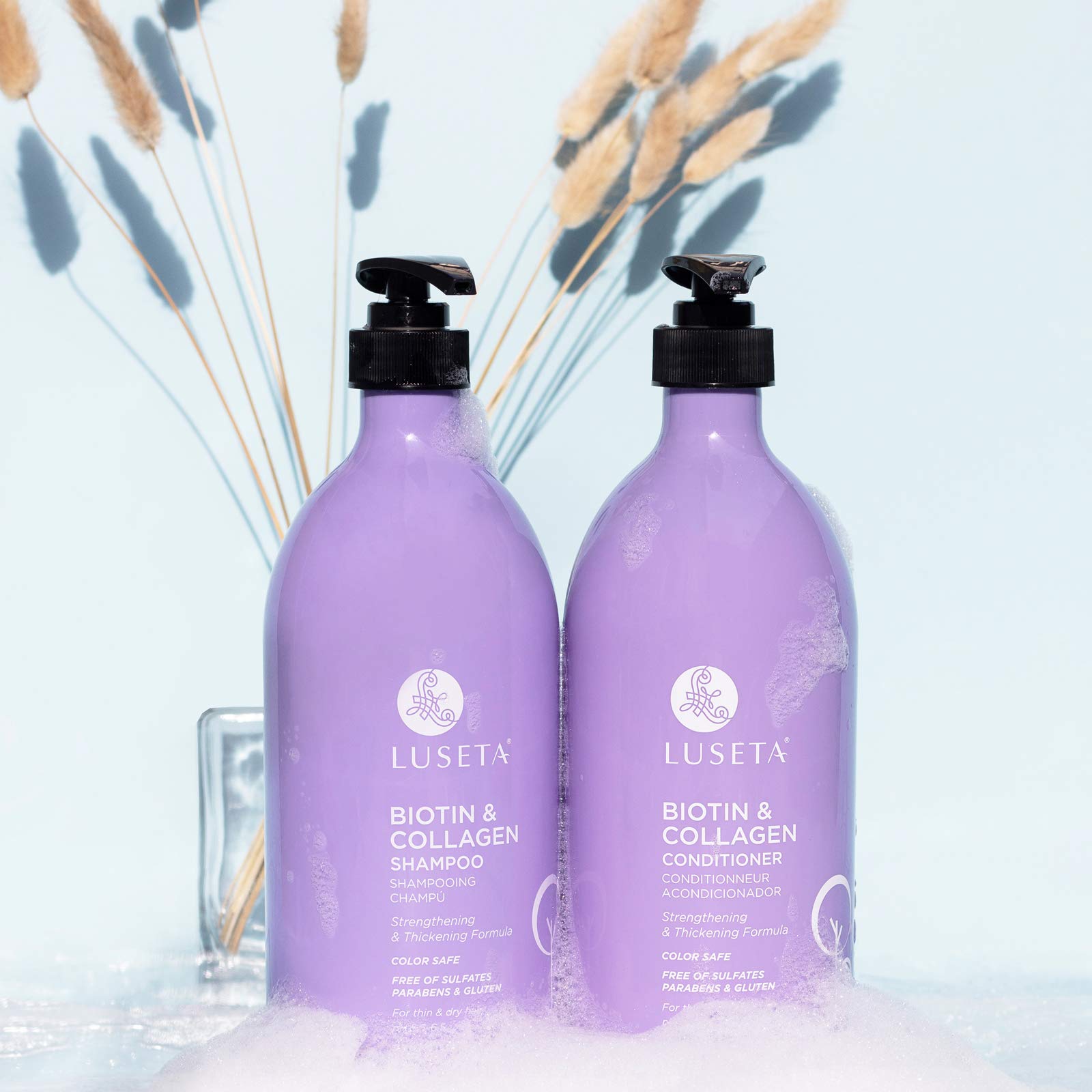 L LUSETA Douceur – soin nourrissant, bouteille, adoucit les longueurs et hydrate.
