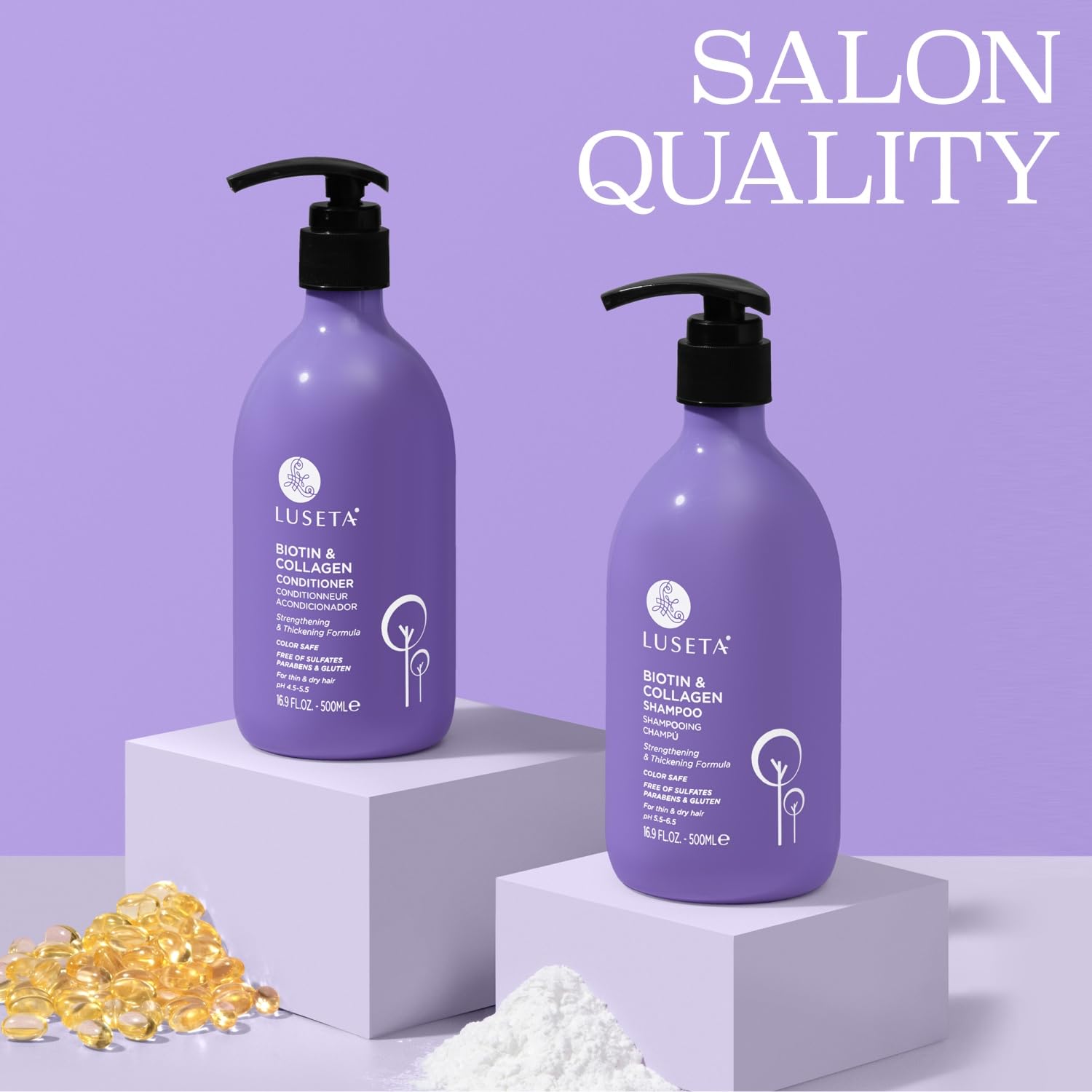 Mousse agréable lors de l’application du shampoing L LUSETA.