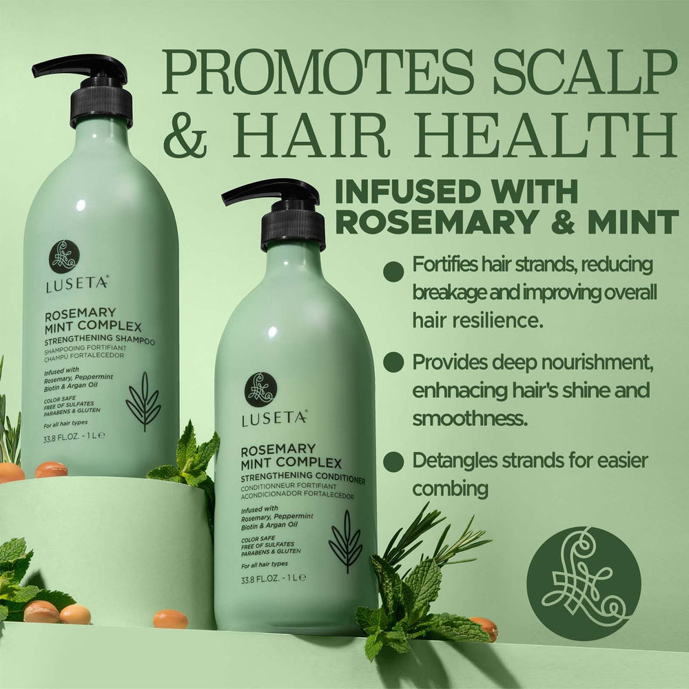 L LUSETA romarin menthe extrait naturel pour cheveux sains et forts.