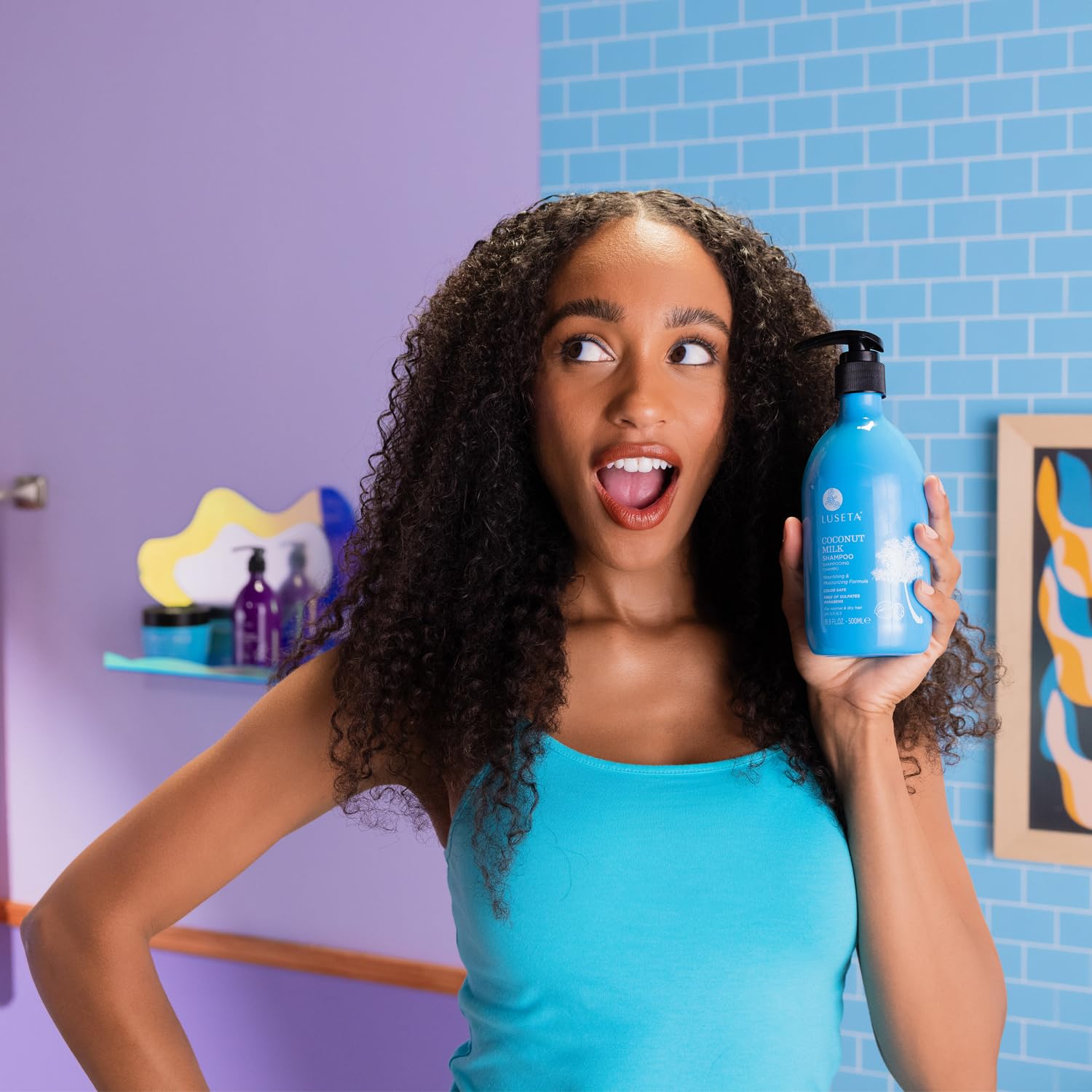L LUSETA Sans sulfates et parabènes – formule douce et respectueuse.
