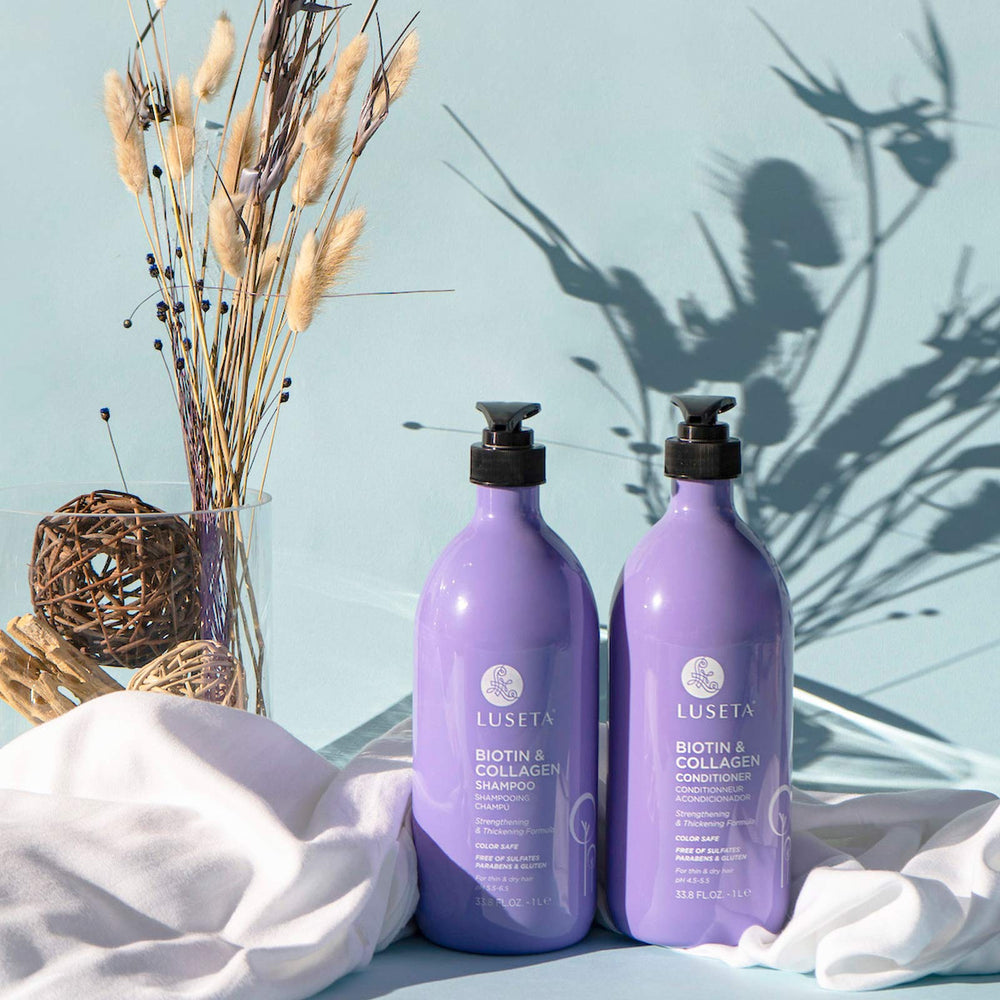 L LUSETA Sans sulfates – shampooing, bouteille, nettoyage doux sans irritants.