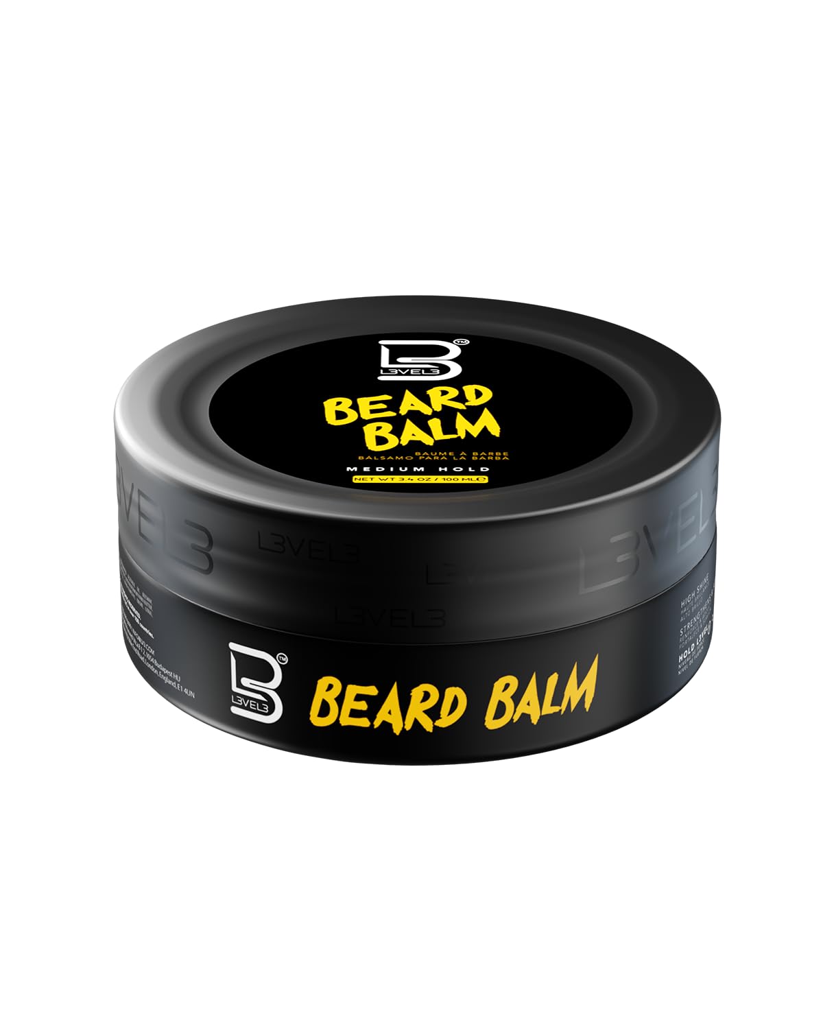 L3 baume barbe, emballage compact, prêt pour l'usage quotidien.
