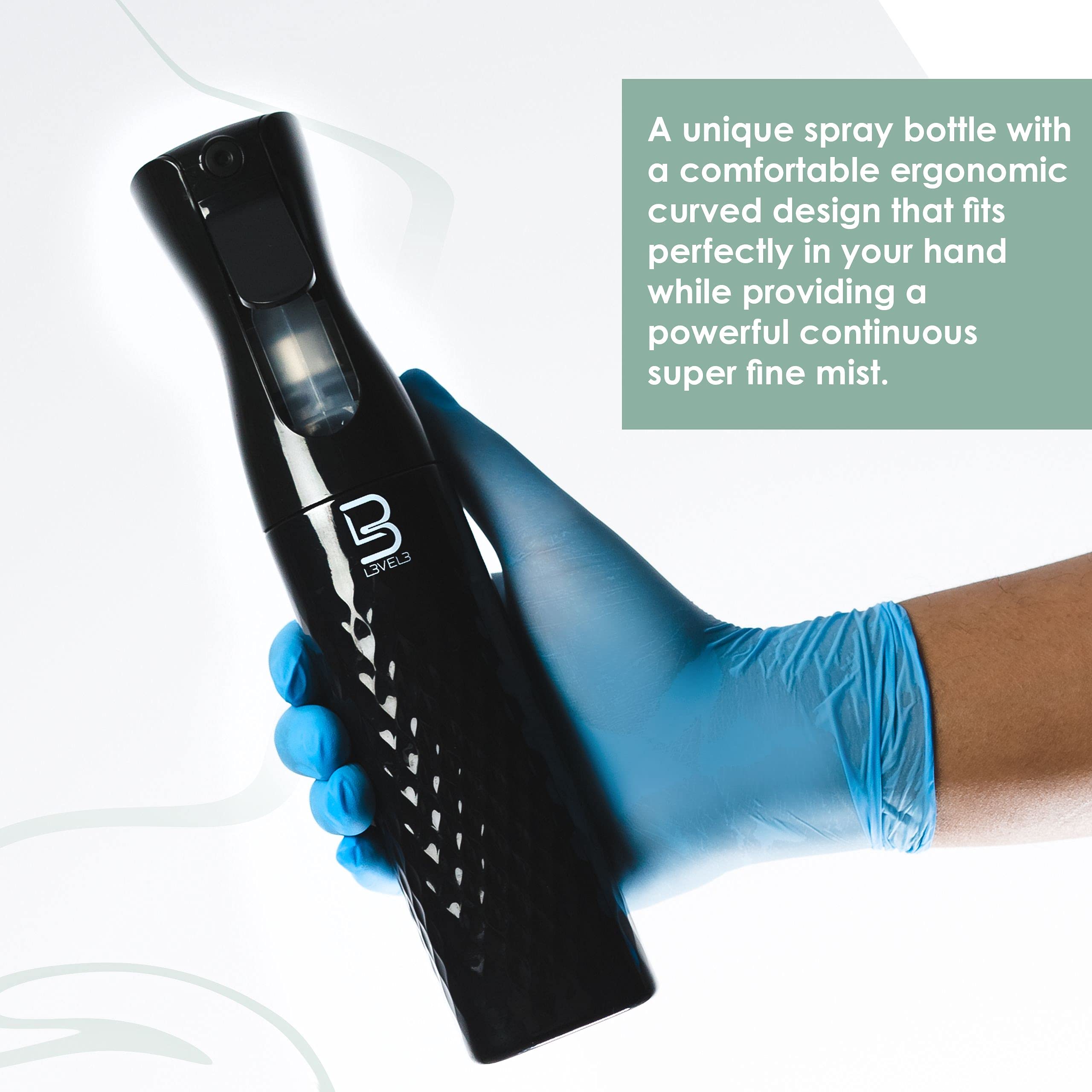 Bouteille L3 au design anguleux offrant une prise stable.