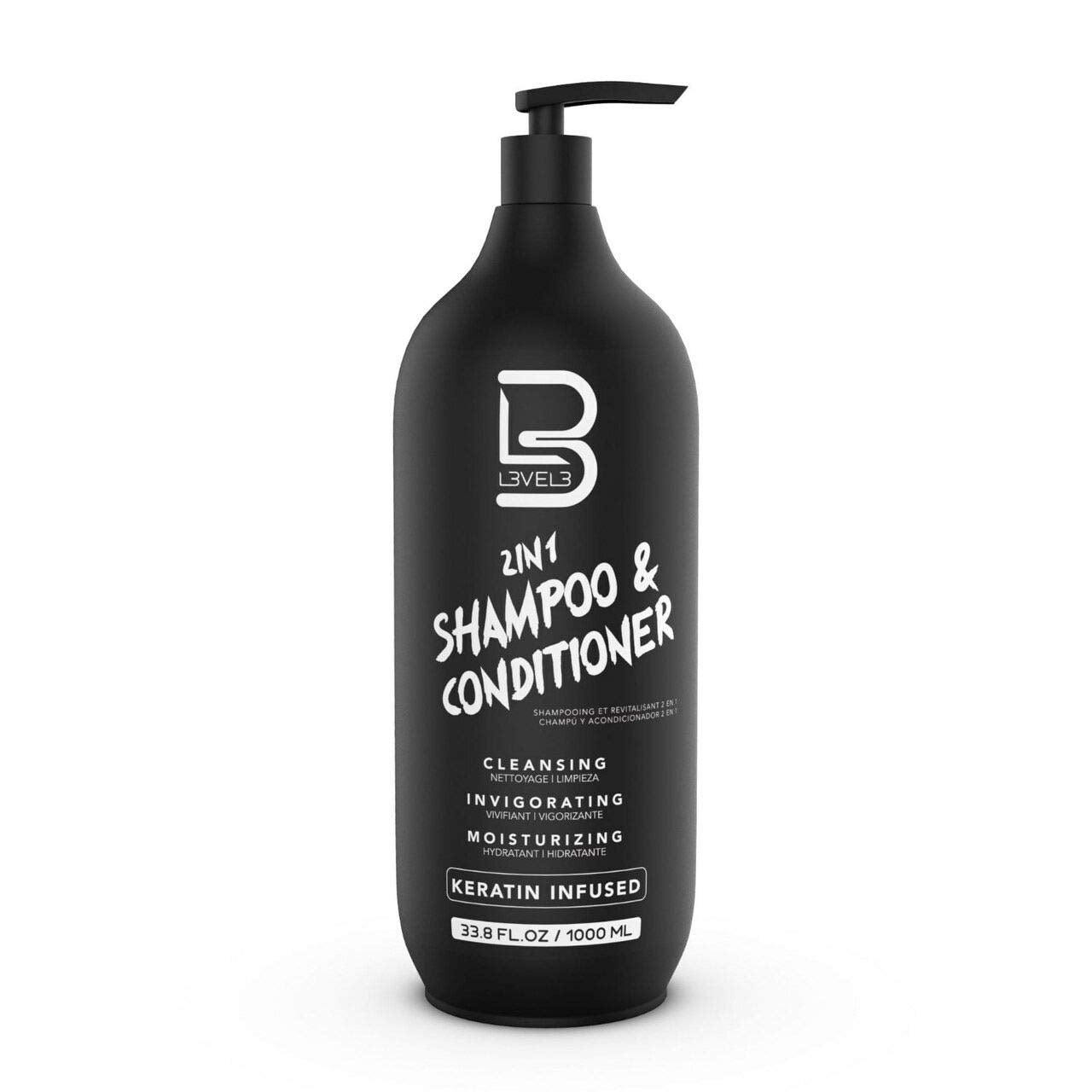 Bouteille L3 en vedette, focus sur la kératine, pour renforcer les cheveux.