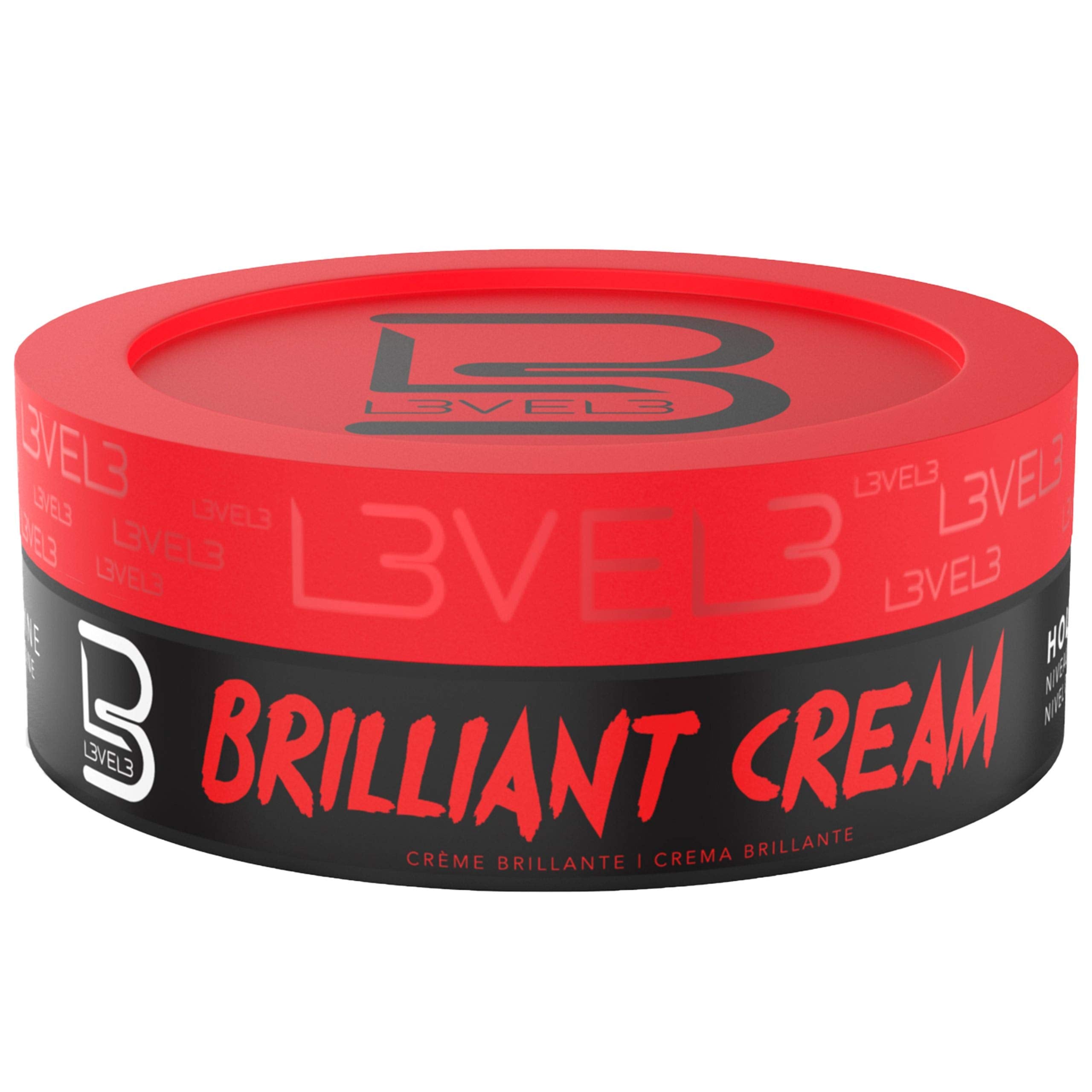 L3 Crème Brillante Level 3 dans sa bouteille, brillance naturelle et contrôle précis.